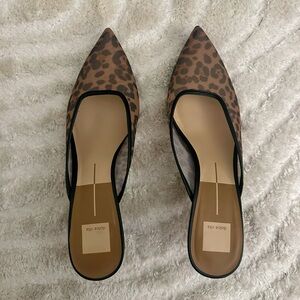 Dolce Vita Cleo Mesh Leopard Print Kitten Heel